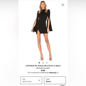 x Revolve Mr. Gibson Mini Dress in Black